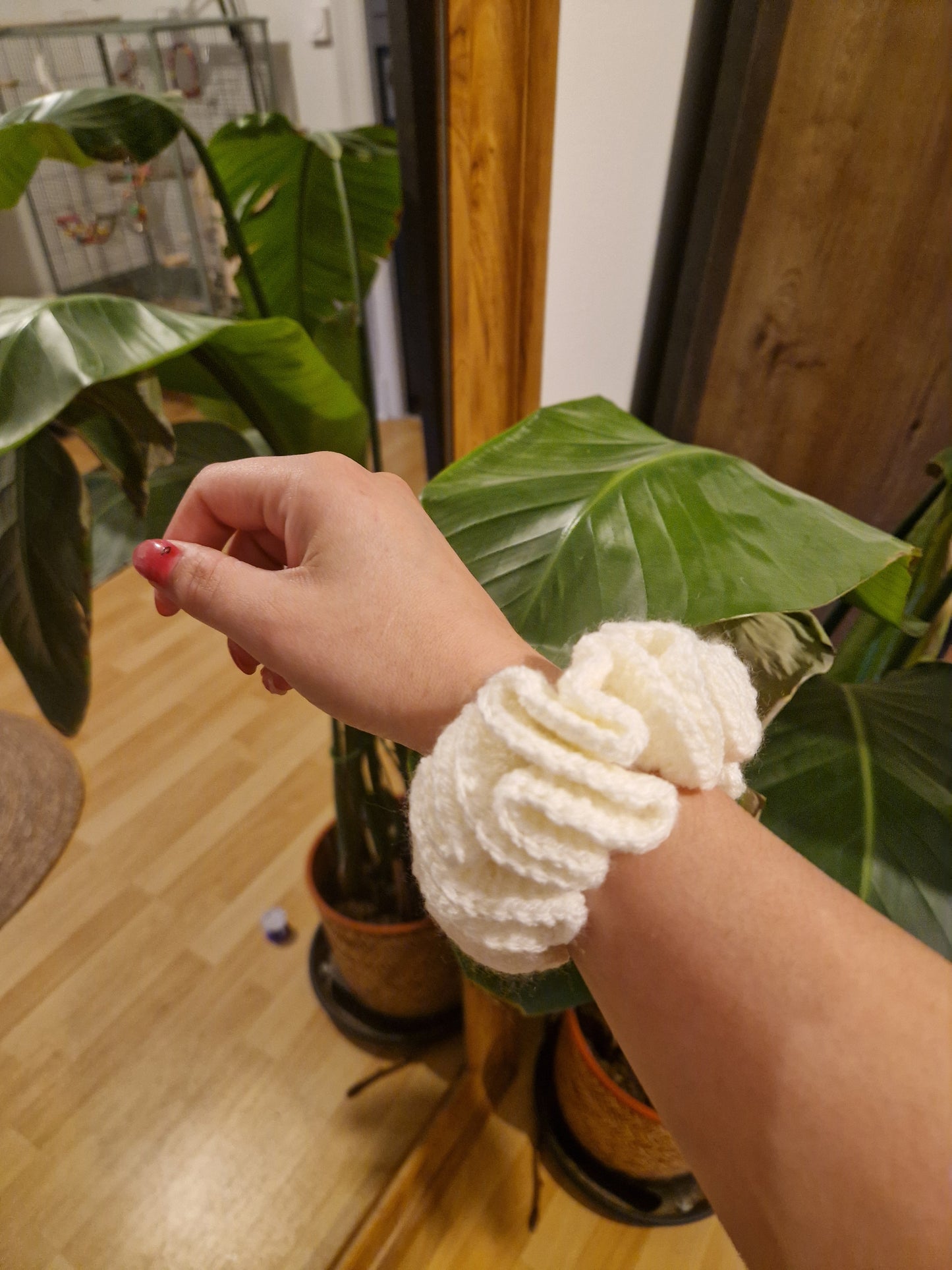 Chouchou Neige - fait main