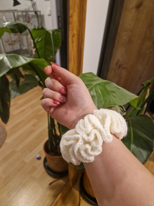 Chouchou Neige - fait main