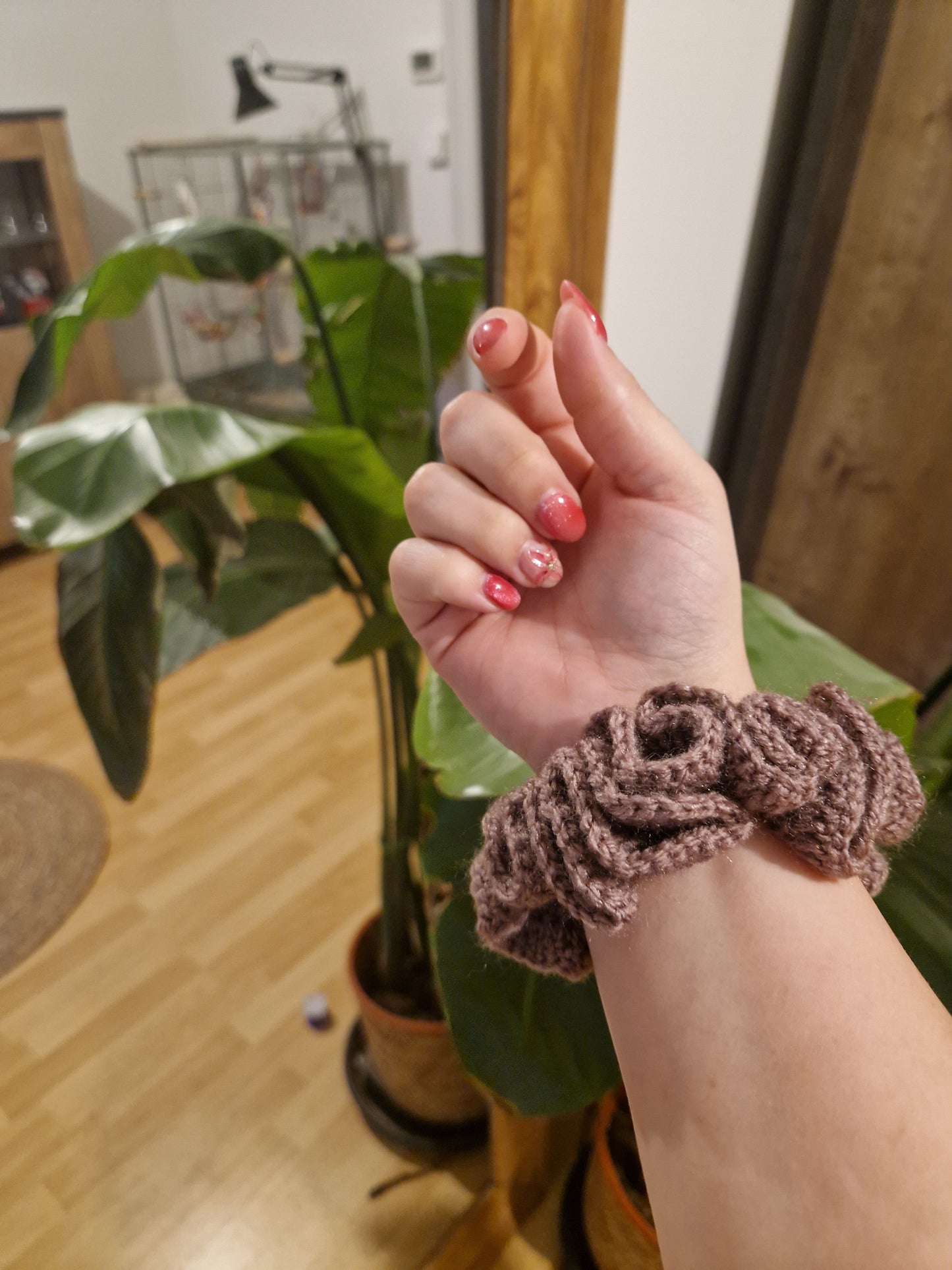 Chouchou Prune - fait main