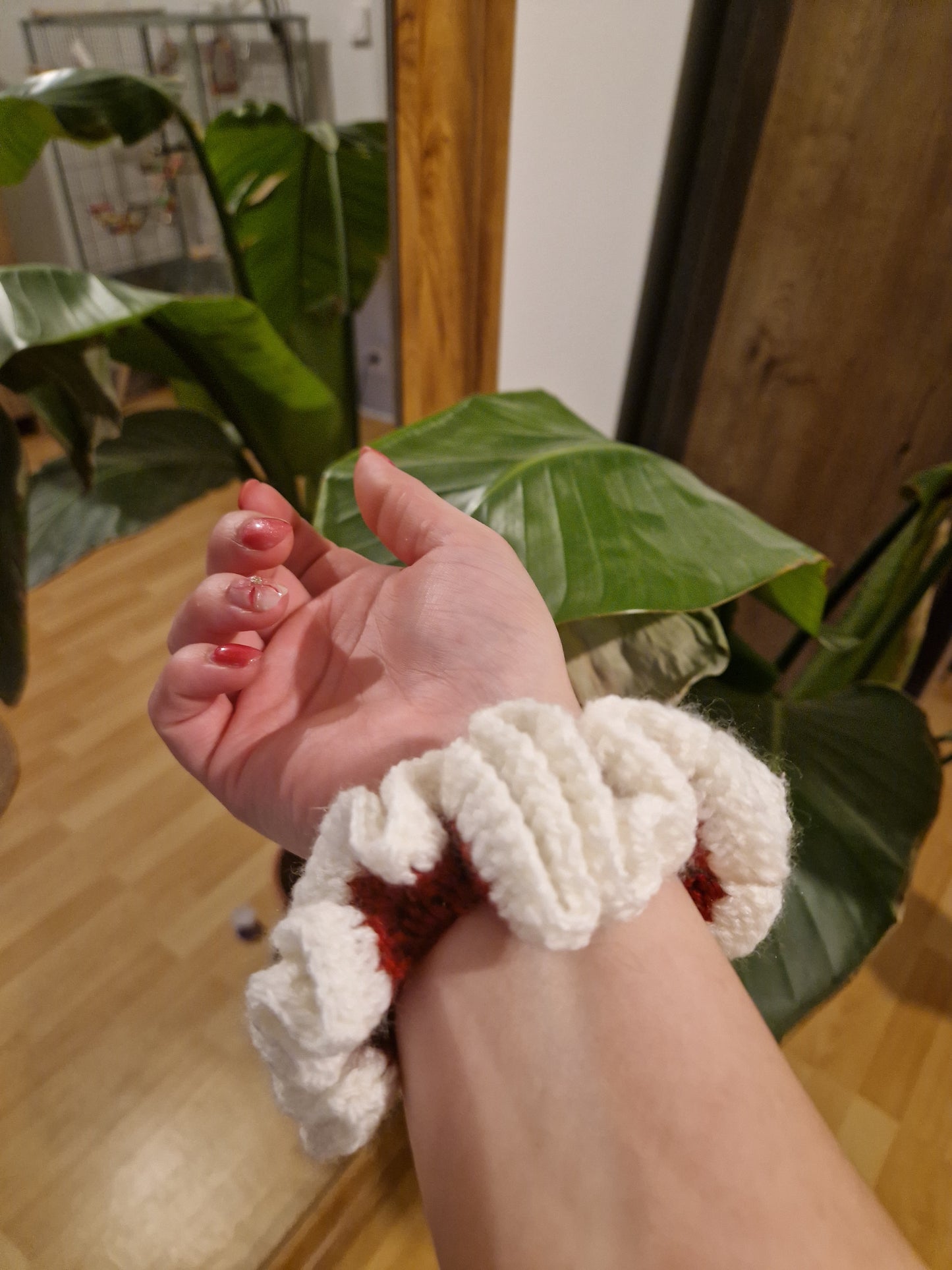 Chouchou Cerise - fait main