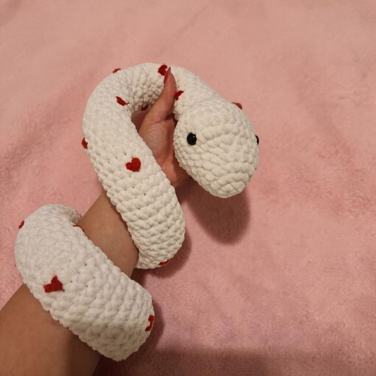 Serpent Cupidon🤍❤️ - fait main