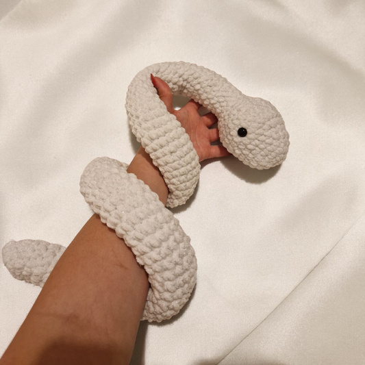 Serpent Neige🤍❄️ - fait main